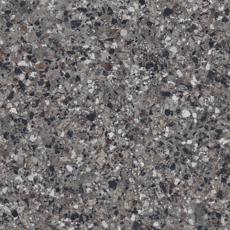 MILZETTI - 47X47 PEBBLE, DARK, BRUSHED